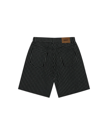 STRIPE BAGGY DENIM SHORT DUFFLE BAG MULTI