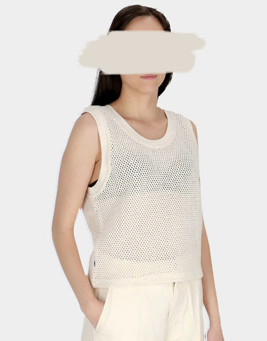 234050144 HUDSON MESH TANK UNBLEACHED
