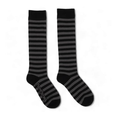 SMOKE & BLACK STRIPED SOCKS