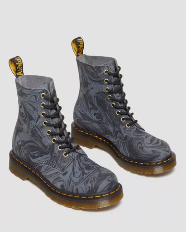 1460 MARBLED SUEDE BOOT GREY