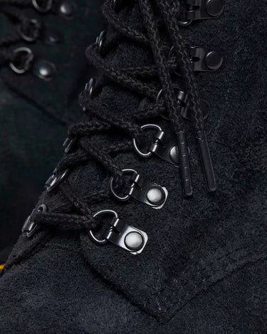1460 HAIRY LACE UP BOOTS BLACK