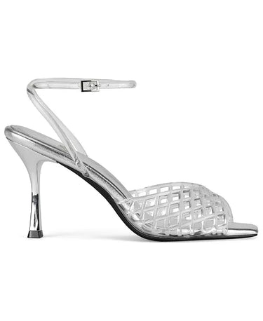 LATTIX CLEAR-SILVER HEELS