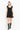 RUFFLE CHIFFON DRESS BLACK