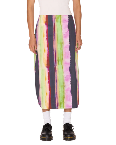 MIDORI SLIP SKIRT STRIPE MULTI