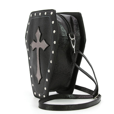METALLIC CROSS COFFIN BAG