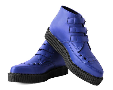3 BUCKLE POINTED CREEPER BLUE