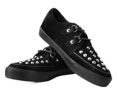 BLACK SUEDE STUD SNEAKER BLACK