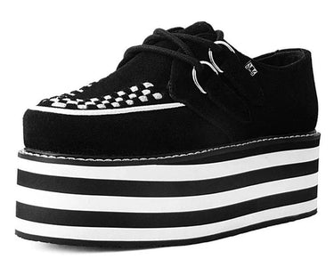 STRIPED SOLE CREEPER BLACK/WHITE