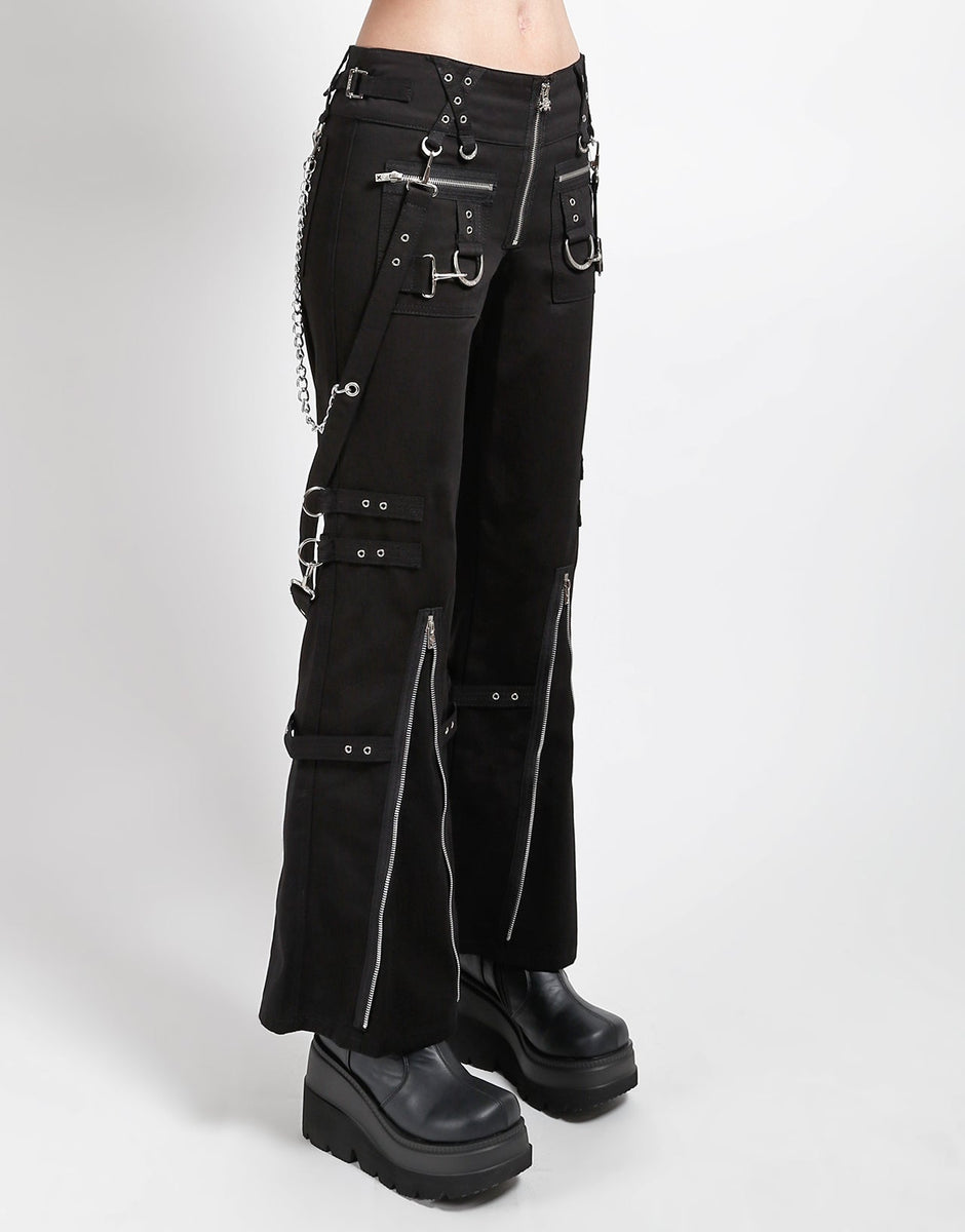 パンツ DONDUP Women Straight Pants DP268B VS0030 999 Black Jeans Koons loose in bull stretch da donna, nero | Dondup