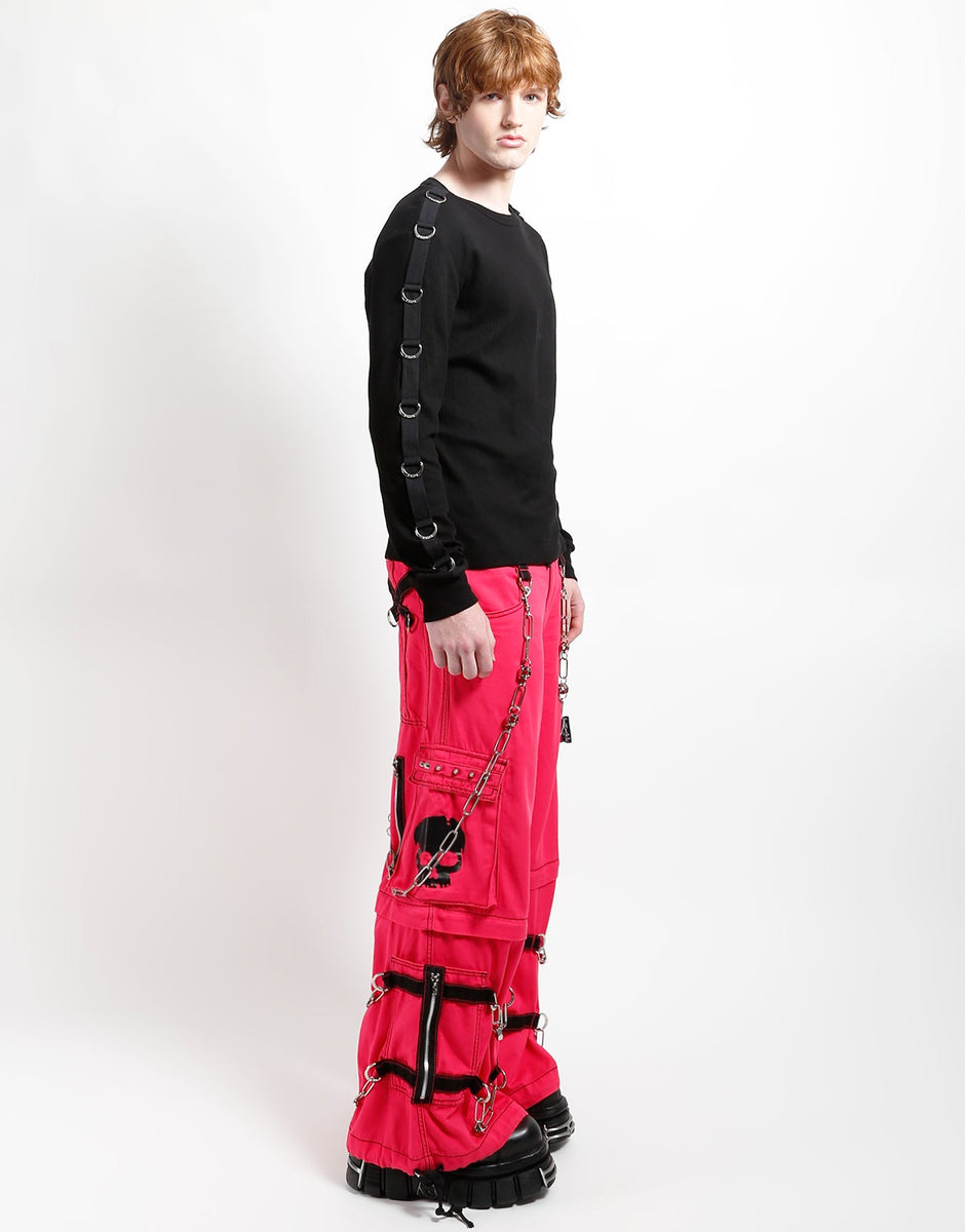 SKULL ZIP OFF PANT PINK – trashandvaudeville