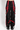 CHAIN AND ZIPPER PANT BLACK/RED