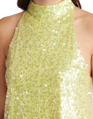 ESTHER GREEN MINI DRESS