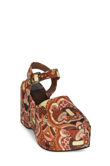 BOHEMIAN PLATFORM MARY JANES IN MUSHROOM