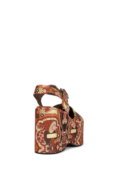 BOHEMIAN PLATFORM MARY JANES IN MUSHROOM