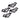 BAT HAIR CLIPS BLACK