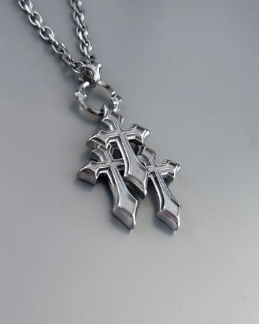 TRIPLE CROSS NECKLACE