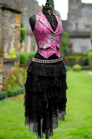 MARQUESA VEST PINK/SILVER