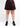 CURVE BAND PLEATED SKIRT RED