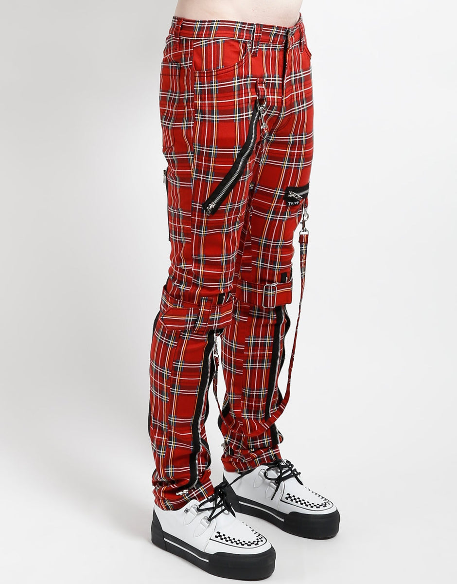 BONDAGE PANT RED PLAID – trashandvaudeville