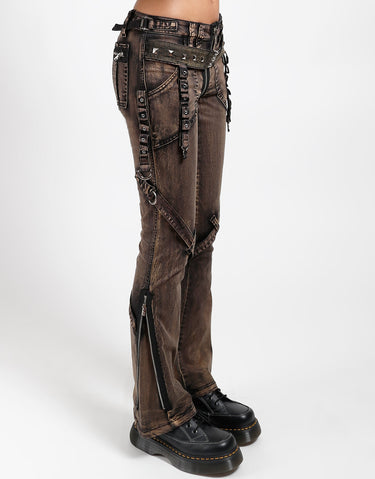 POWER BELT PANT BLACK STEAM WASH