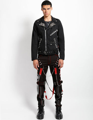 RAIDER PANT BLACK RED