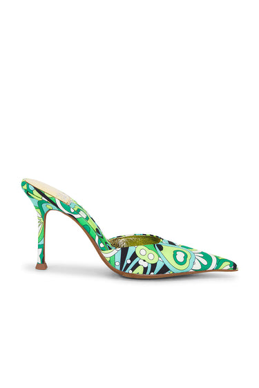 ROBYN GREEN MULTI HEEL