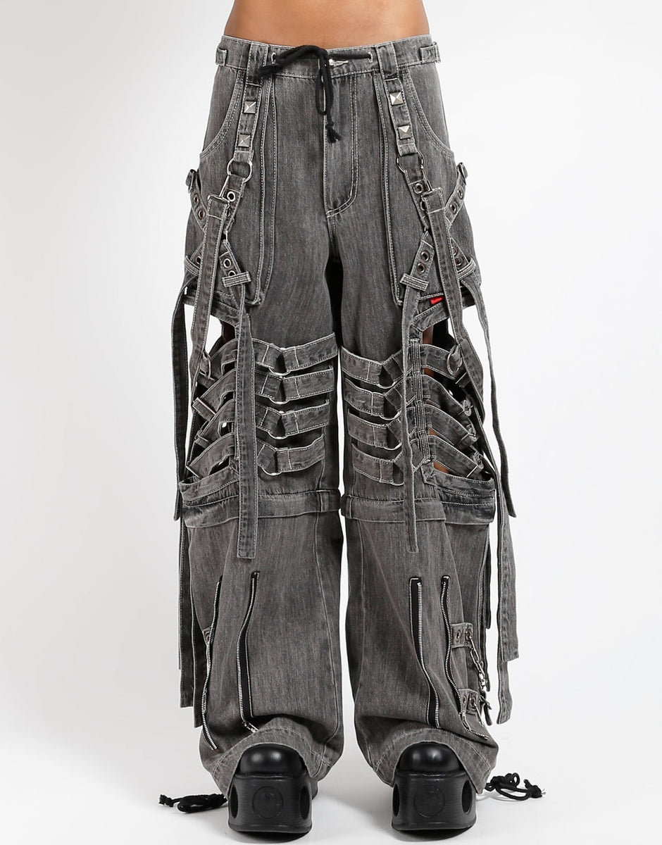 ◆SUPERSUB◆ Balloon fit damaged washed denim pants black WE MUSINSA | SUPERSUB Balloon fit damaged washed denim pants