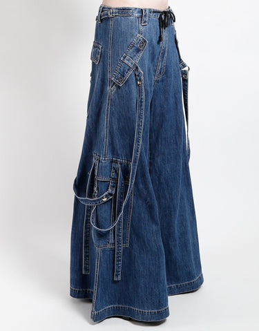 BOOSTER STRAP PANT INDIGO DENIM