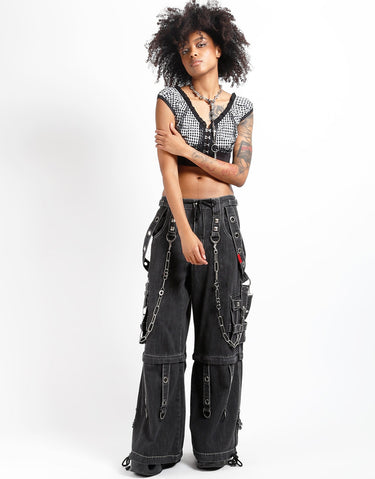 SUPER O-RING PANT BLACK DENIM