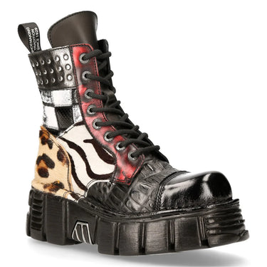M-MILI245-S1 ANIMAL PATCHWORK BOOT