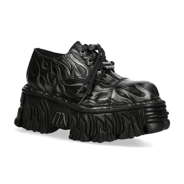 M-MILI253CCT-C1 METALLIC FLAME-PRINT PLATFORM LOAFER