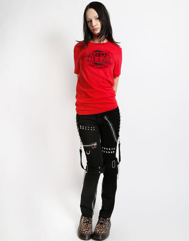 Red & Black Trash & Vaudeville Logo T-Shirt