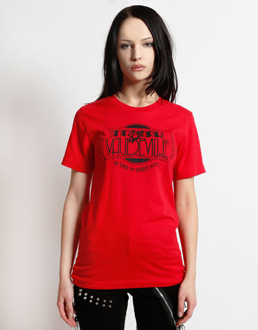 Red & Black Trash & Vaudeville Logo T-Shirt