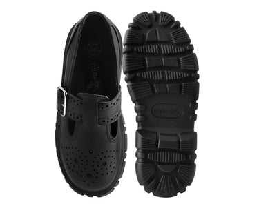 T BAR BROGUE SHOE BLACK