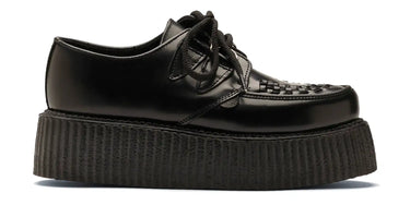 ORIGINAL WULFRUN DOUBLE SOLE CREEPERS IN BLACK LEATHER