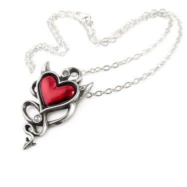 DEVIL HEART PENDANT NECKLACE