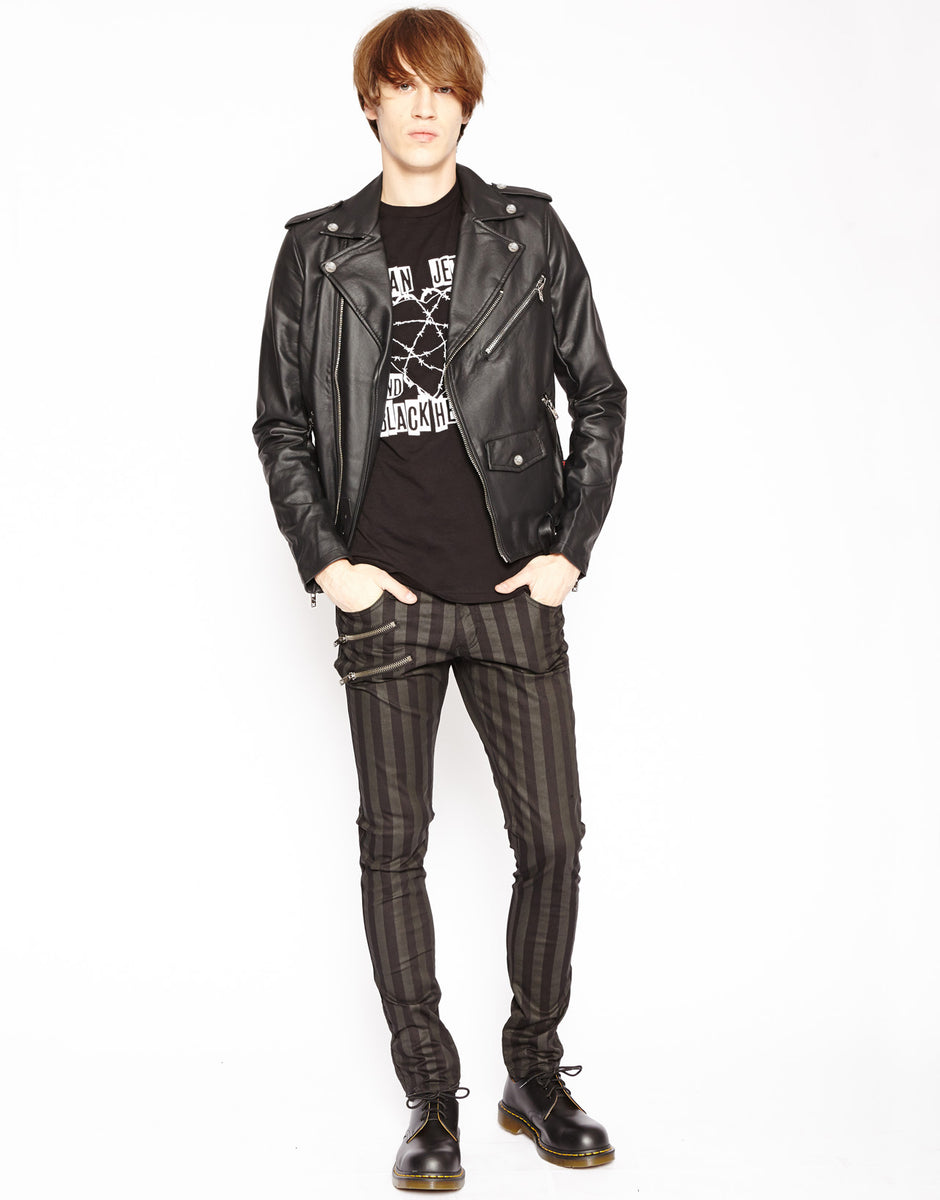Faux Leather Moto Jacket – trashandvaudeville