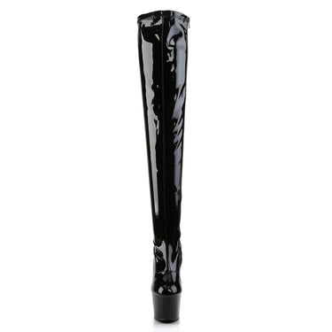 ADORE-300 THIGH HIGH BOOT BLACK PATENT
