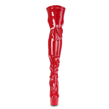 ADORE-300 THIGH HIGH BOOT RED PATENT