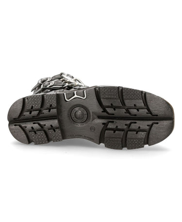 M-727-S5 CHAINED AND SPIKED FLAME BOOT