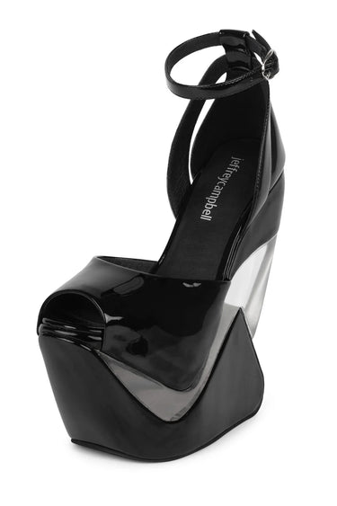CELESTIAN BLACK WEDGE HEEL