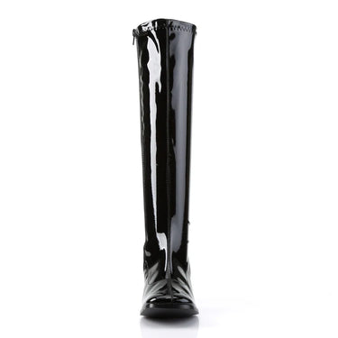 GOGO-300 BLACK PATENT LEATHER GOGO BOOT