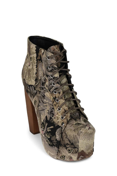 LITA-FAB CAT TAPESTRY BOOT
