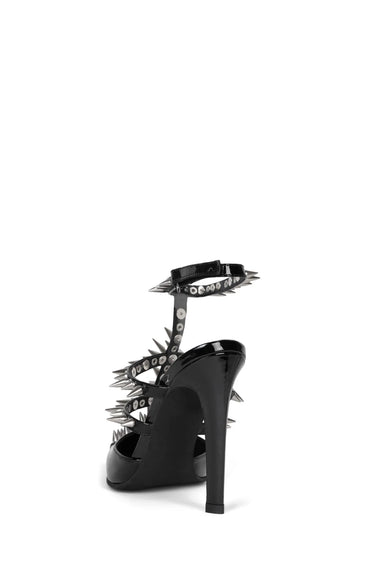 STEP BACK BLACK PATENT/SILVER