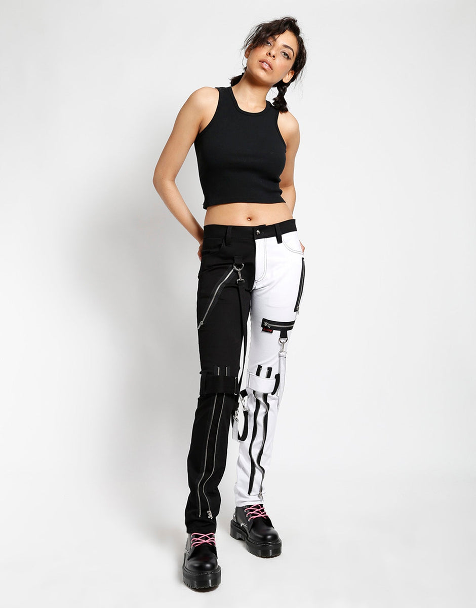 SPLIT LEG BONDAGE PANT WHITE – trashandvaudeville
