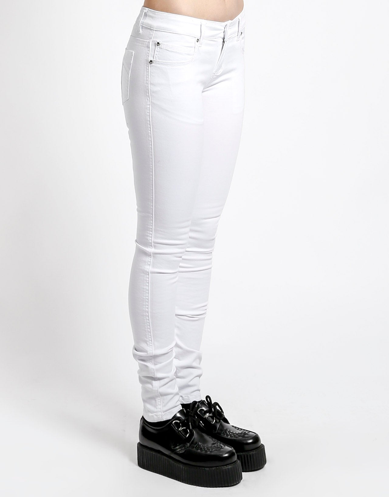 T Back Jeans WHITE