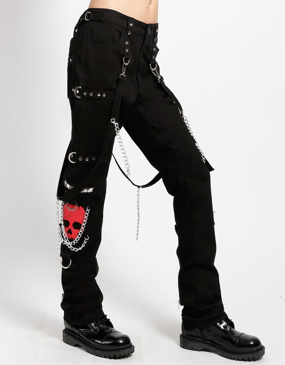 パンツ MAD PUNKS skull garter bontage pants SKULL BONDAGE PANT – trashandvaudeville
