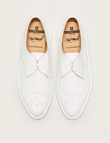 Strummer White Leather Creeper