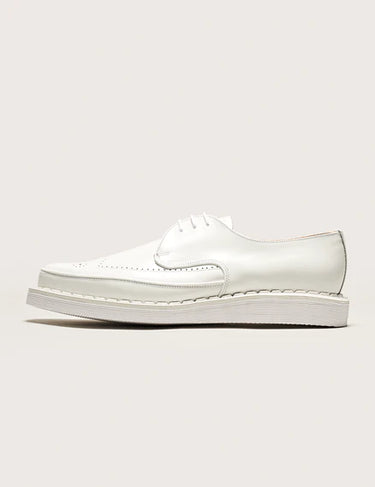 Strummer White Leather Creeper