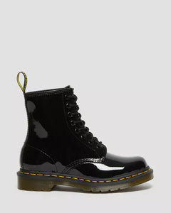 1460 Black Patent Leather Lace Up Boots